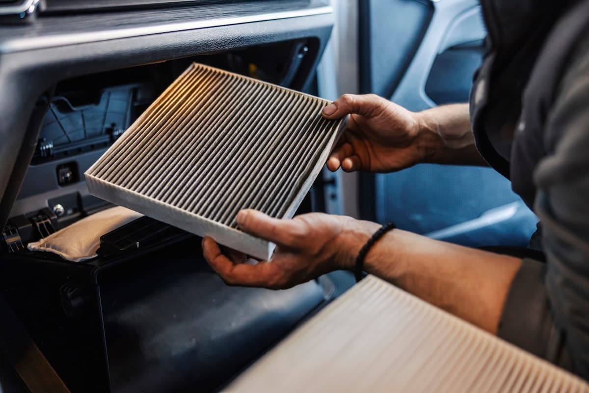 Car AC filter service at CarMate Abu Dhabi